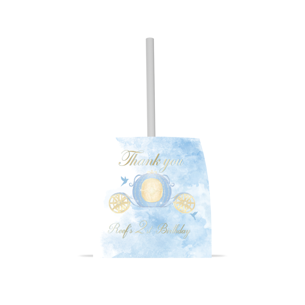 סוכריות על מקל דגם כרכרת נסיכות